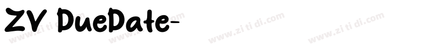 ZV DueDate字体转换